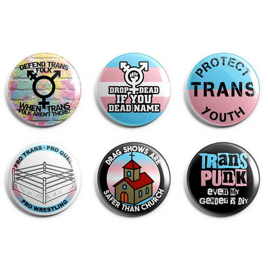 Trans Power Pin Badge Pack image 0