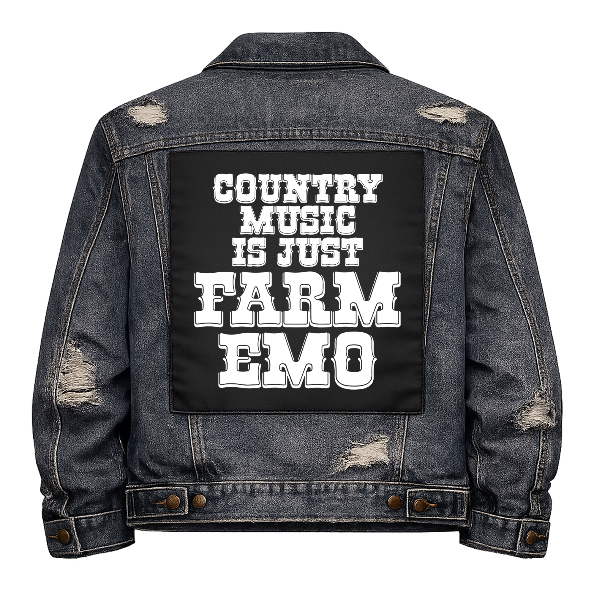 Country Music Farm Emo Back Patch – Chaos Creations