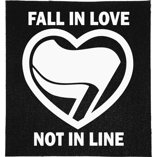 Fall in Love, Not in Line Patch image 0