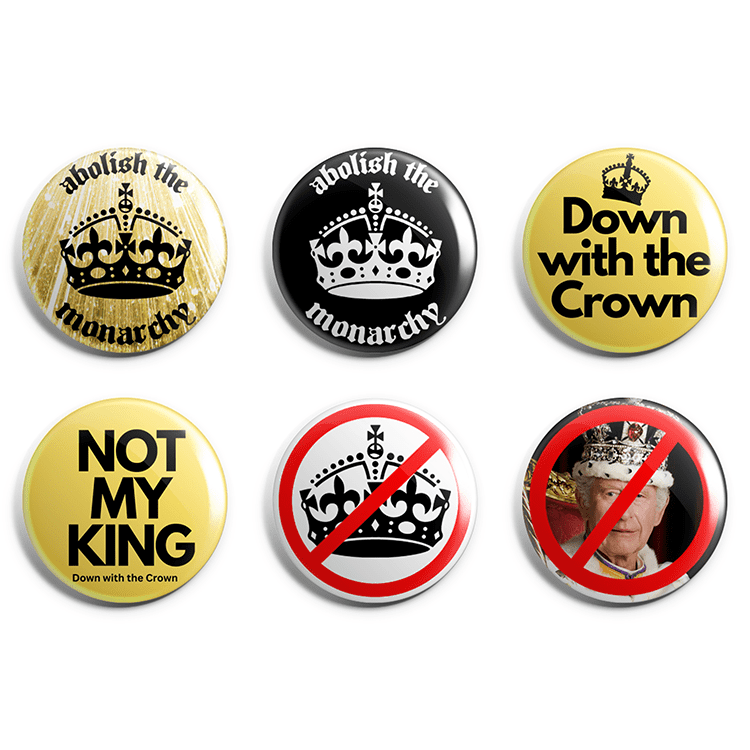 Anti Monarchy Pin Badge Pack image 0