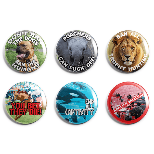 Animal Rights Pin Badge Pack image 0