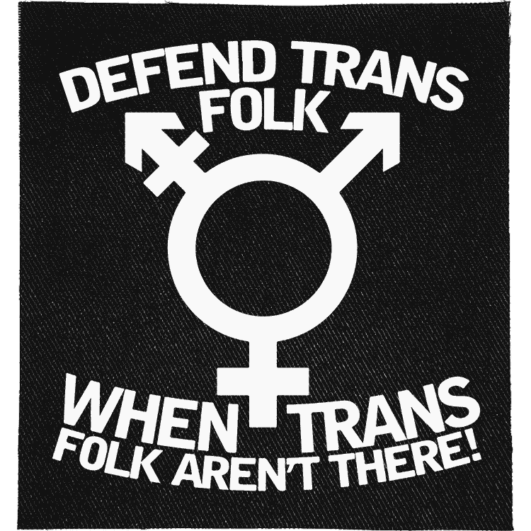 Defend Trans Folk Patch image 0