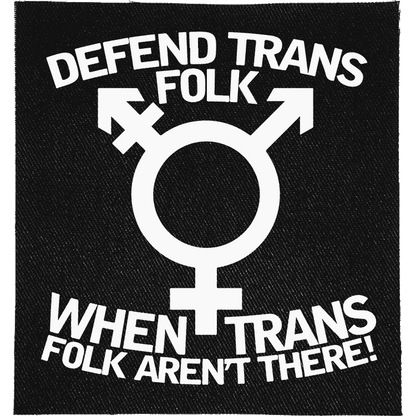 Defend Trans Folk Patch image 0