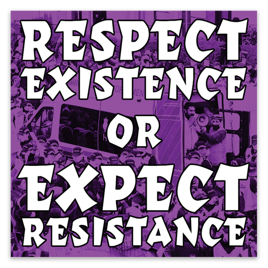 Respect Existence or Expect Resistance Stickers image 0