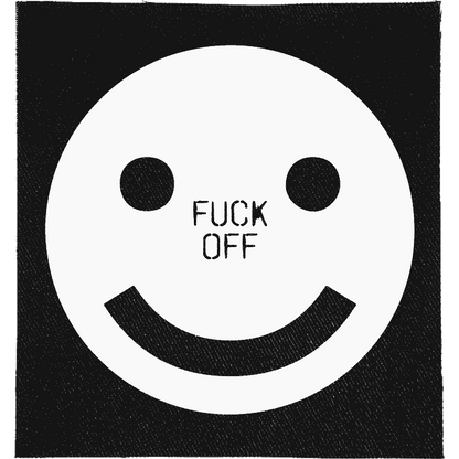 Fuck Off Smiley Patch image 0