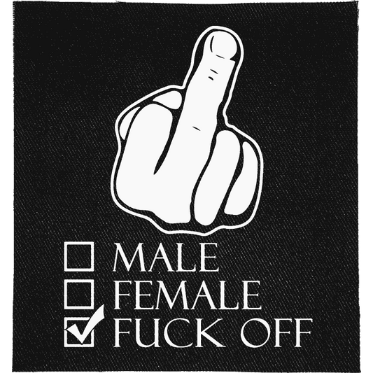 Male, Female, Fuck Off Patch image 0