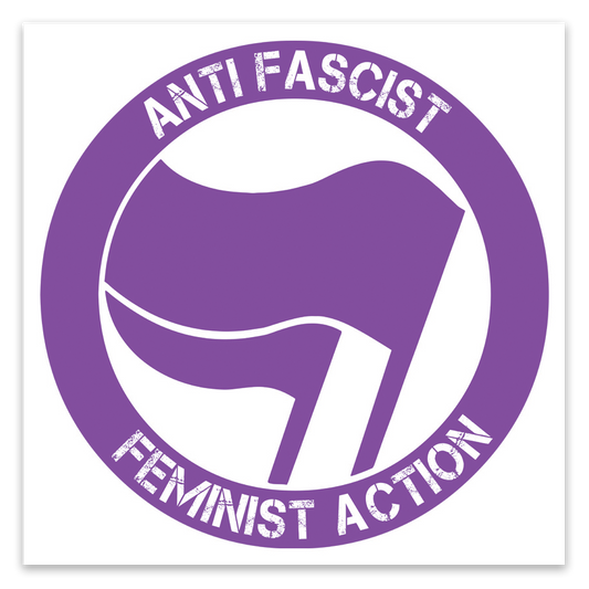 Anti Fascist Feminist Action Stickers