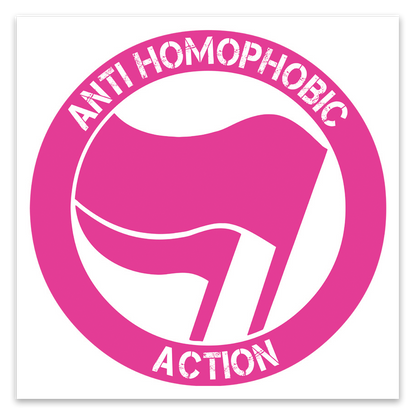 Anti Homophobic Action Stickers