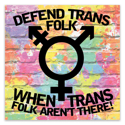 Defend Trans Folk Stickers image 0