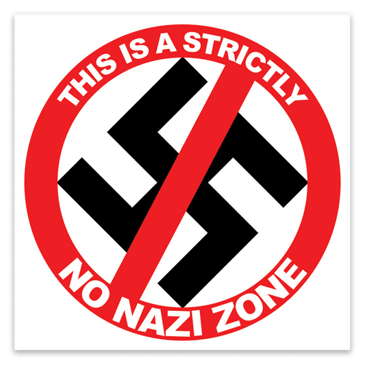 Strictly No Nazi Zone Stickers image 0