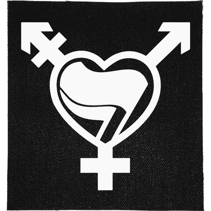 Trans Antifa Heart Patch image 0