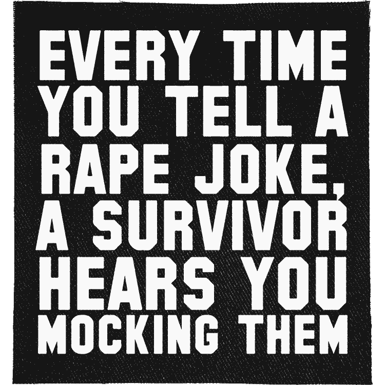 Rape Jokes Patch image 0