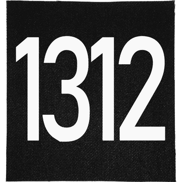 1312 Patch: large bold numerals, reading "1312"