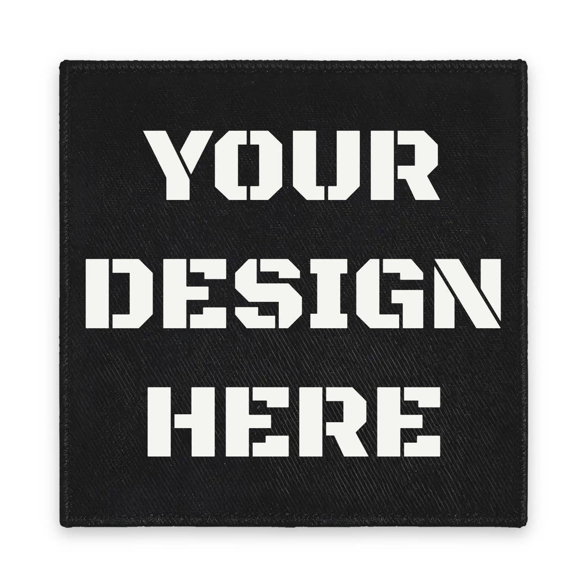 A sew-on patch with your design on it