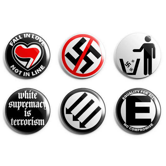 Anti Nazi Pin Badge Pack image 0