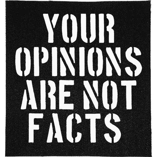 Opinions are not Facts Patch image 0