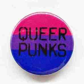 Bi Queer Punks Pin Badge