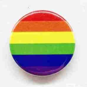 LGBT Flag Pin Badge