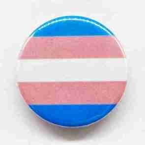 Trans Flag Pin Badge