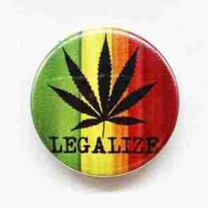 Reggae Legalize Pin Badge
