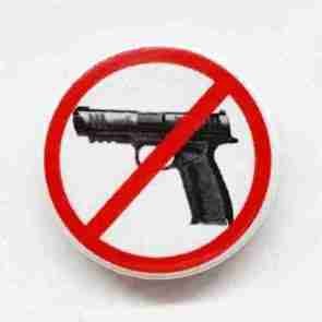 Anti Gun Pin Badge