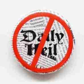 Anti Daily Heil Pin Badge