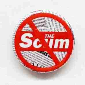 Anti The Scum Pin Badge
