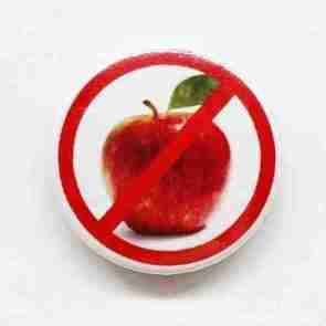 Anti Fruit Pin Badge