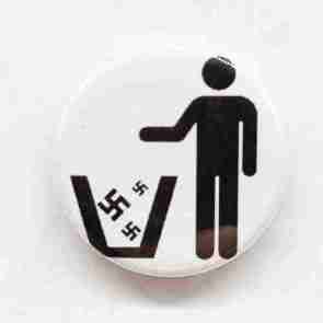 Nazis in the Trash Pin Badge