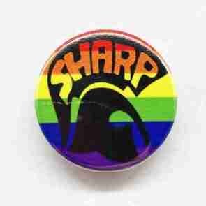 LGBT SHARP Pin Badge