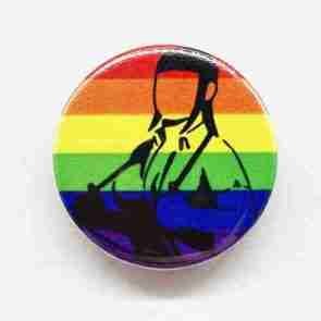 LGBT Skin Girl Pin Badge