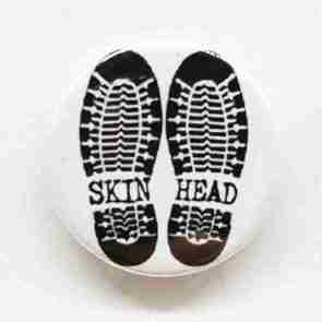 Skinhead Boots Pin Badge