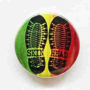 Skinhead Boots Reggae Pin Badge