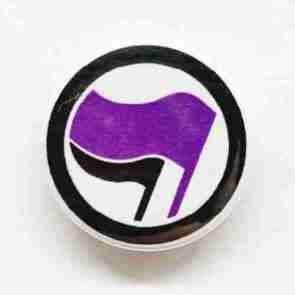 Antifa Feminist Pin Badge