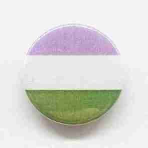 Genderqueer Flag Pin Badge