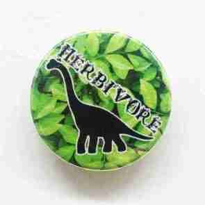 Herbivore Dinosaur Pin Badge
