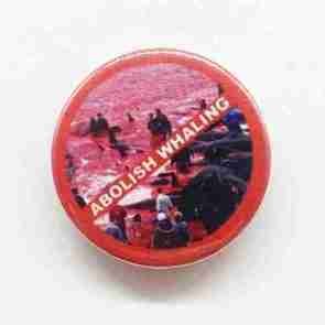 Abolish Whaling Pin Badge