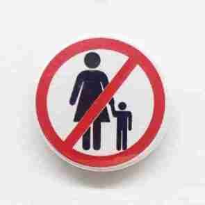 Anti Motherhood Pin Badge