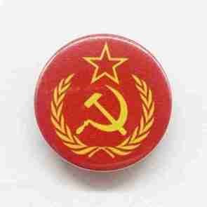 Hammer and Sickle with Wreath Pin Badge
