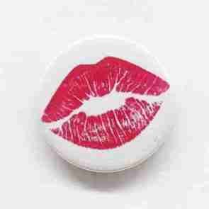 Lipstick Kiss Pin Badge