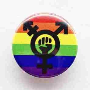 Trans Symbol LGBT Flag Pin badge