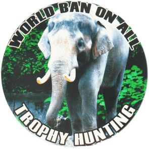 World Ban on Trophy Hunting Stickers