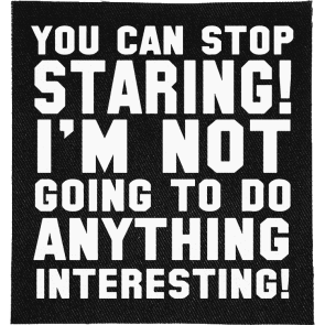 You can stop Staring Patch