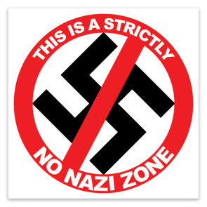 Strictly No Nazi Zone Stickers